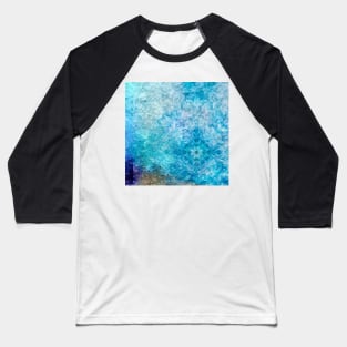 Sky blue Color Abstract 3D Design Pattern Baseball T-Shirt